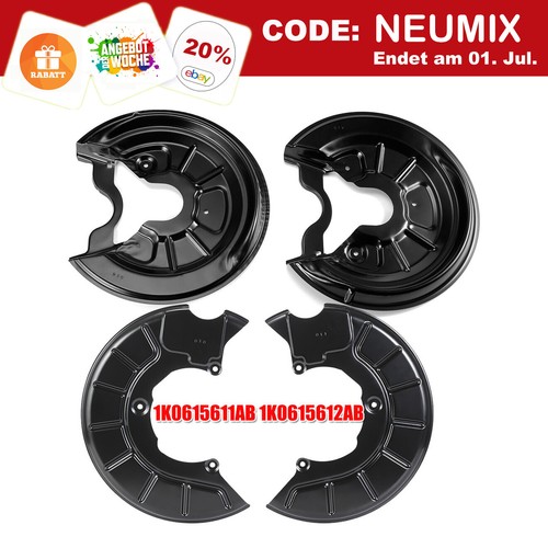 Ankerblech hinten - 4x,