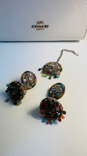 Indisches schmuckset ohrringe - indisches,