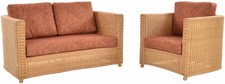 Set/2 Rattan-Set Wohnzimmerset