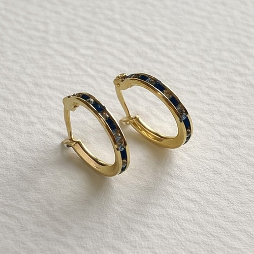 14k gelbgold creolen zoll - 14k,