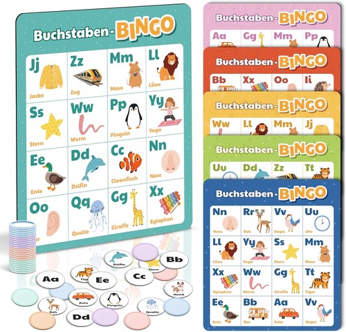 Abc bingo spiel kinder 5 - spiel, 4