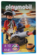 Playmobil Set 5141 - Kanonen-Offizier der Rotröcke Figur  - 2011 Piraten Neu OVP