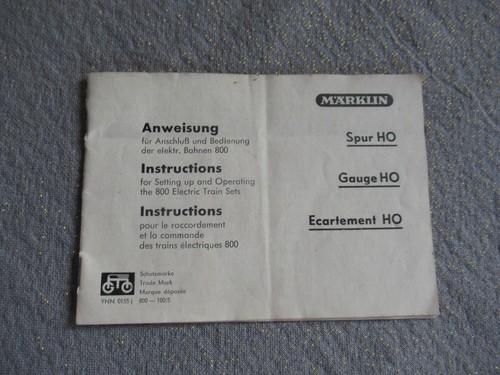 Märklin anweisung 800 - märklin,