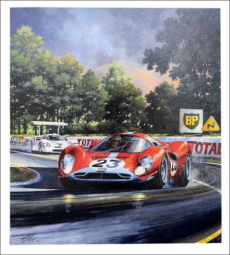 Signed giclee 1967 targa - 1967,