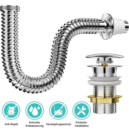 Universal edelstahl siphon - universal,