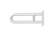 HEWI 801.50.100-99 Stützklappgriff Weiß drehbar/klappbar 600 mm