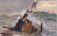 Künstler AK / Postkarte Schneider Helden deutsche kaiserliche Kriegsmarine