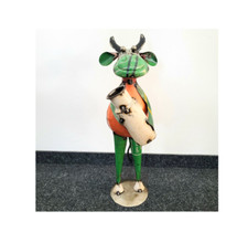 Metallfigur Kuh Gartendeko