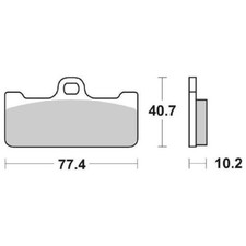 BREMSBELAG VORNE RECHTS-LINKS DUCATI 916 RACING (H100AA) 996 97>98