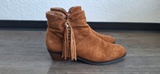 Guess Wildleder Stiefeletten 39 Fransen Hippie Boho Wildleder Braun