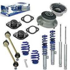 Sport Gewindefahrwerk Domlager Koppelstangen BlueLine Set paßt für BMW 3er E46