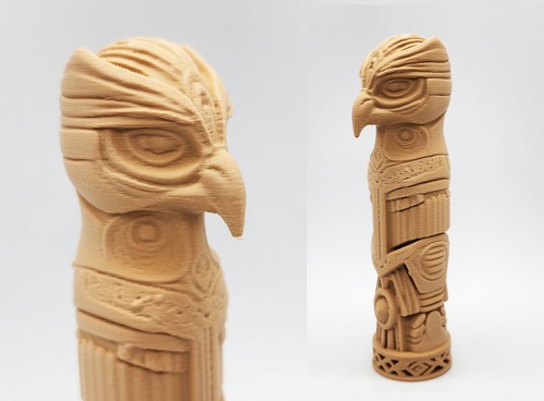 Falke totem pfahl deko - totem,