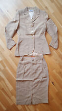 brauner Blazer mit passendem Rock Gr. 36 von Renzo - Hosenanzug Jacket