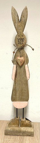 Mango holz hase oster deko - xl,