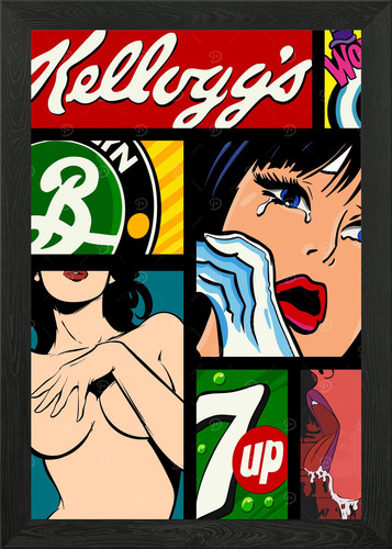 Retro pop art - art, collage