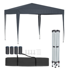 3x3m Wasserdicht Gartenzelt Pop-up Pavillon Gartenpavillon Partyzelt Faltzelt