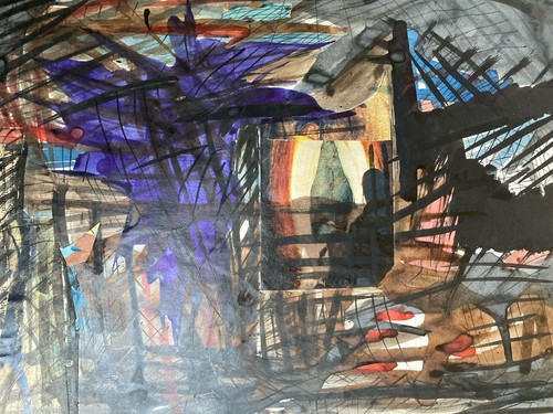 Zeichnung gemälde aquarell - zeichnung,