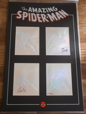 SPIDER-MAN HOLOGRAM SET DYNAMIC FORCES SIGNED STAN LEE JOHN ROMITA SR DF COA