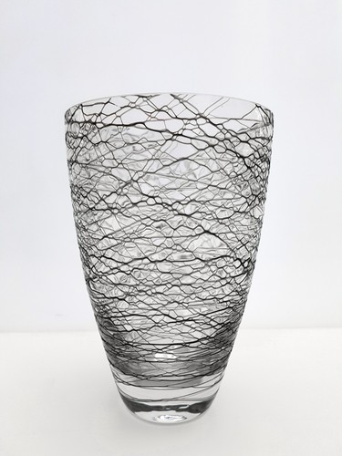 Glas vase aufgesponnene - glas,