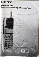 Sony CM-DX1000 GSM-Manualed'uso/Bedienungsanleitung-