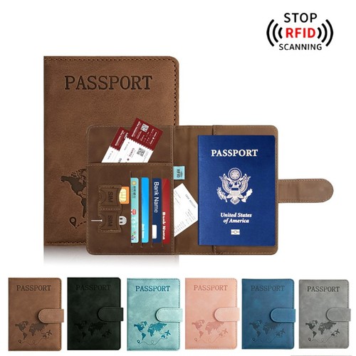 Passport holder leather - pu,