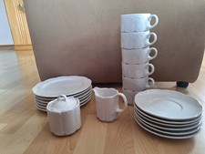 Weißes Kaffeeservice 21 tlg