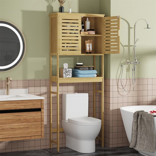 Toilettenregal bambus badregal - bambus,