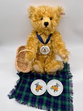 A29 STEIFF Picknick Teddy Bär STEIFF Club Edition 1997 33cm limitiert 420108 TOP