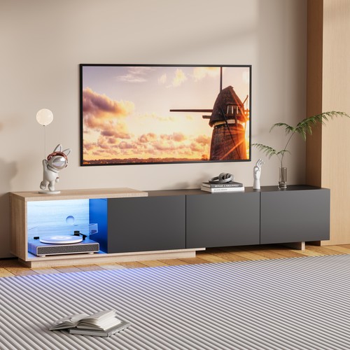 Schrank mit led leuchten - tv,