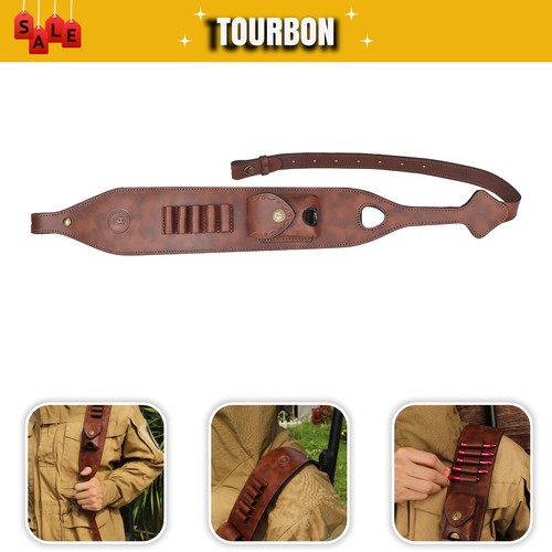 Tourbon leder rifleriemen gun - leder,