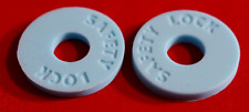 2 Gitarre Bass Security Locks Gummies f. Gurtknöpfe hellblau Strap Locks f Knobs