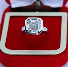 Asscher solitär diamant - 3,
