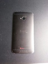 Original HTC One M7 801 Akkudeckel Gehäuse Cover Backcover Black Gebraucht 