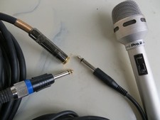 Mikrofon Dynamic IMP 600 Ohm/50 k Ohm und passend 10m Kabel