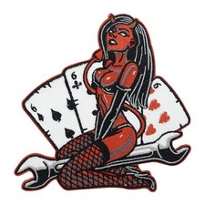 Sexy Biker Teufel Patch zum