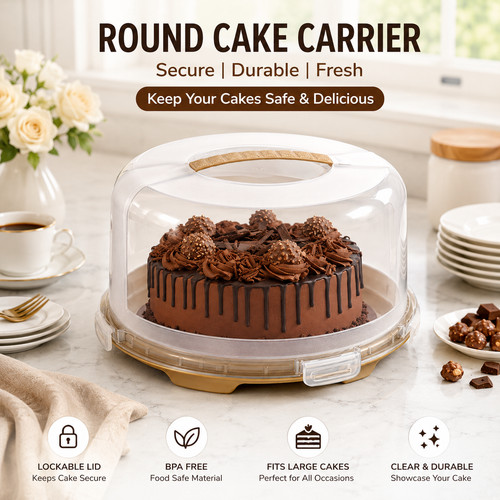 Großer runder kuchenträger - großer,
