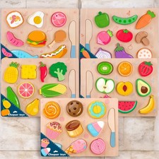 Holz Schneidespielzeug 3D Obst