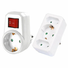 Steckdosenadapter Zwischenstecker Adapter Steckdosenschalter GS/TÜV gepr HEITECH