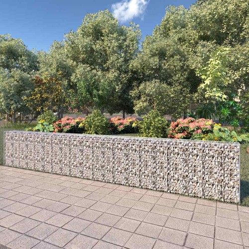 Gabionenwand mit abdeckung - gabionenwand,