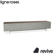 Ligne Roset Holz Sideboard Grau Braun Lowboard