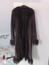 Wildledermantel mit Lammfell