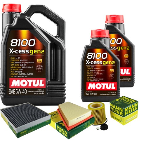 Mann inspektionspaket motul - mann, 7l
