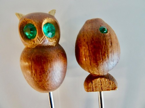 Antike cocktailspieße holz - antike,
