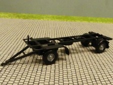 1/87 Wiking Anhänger für Wechselaufbau schwarz Felgen silber