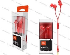JBL C100Si 3,5 mm kabelgebundene Stereo-Ohrhörer Deep Bass Music Sports Headset