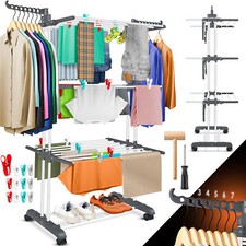 RETOURE Wäscheständer-Turm Rädern Platzsparender Wäschetrockner Innen & Außen