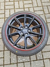 Borbet LX18 8 X 18 5 X 114.3 48 Schwarz Glossy Rim Red