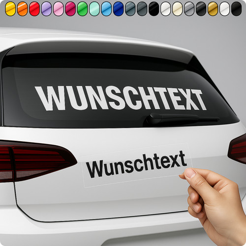Wunschtext aufkleber 15cm - aufkleber,