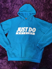 Hoodie Just Do Nothing Gr. L Regular Fit Fun Pullover petrol blau FSBN Herren
