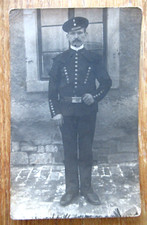 Altes Portrait Foto in Bergbau Uniform Oberröblingen am See von 1905